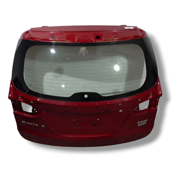 Tampa Traseira Porta Malas Hyundai Santa Fé 2013 Vermelho