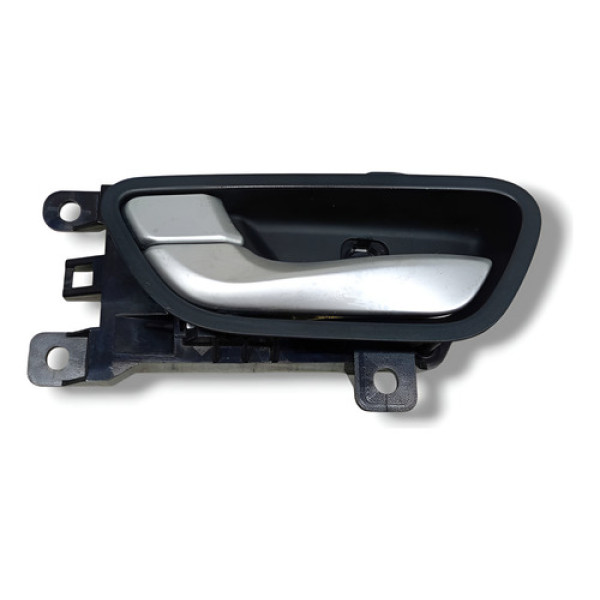 Maçaneta Interna Dianteira Esquerda Santa Fé 2013 Cx1464 Preto Dianteira