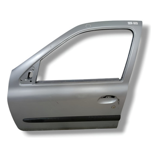 Porta Dianteira Esquerda Renault Clio 2005 C/detalhe Dianteira Esquerda Prateado