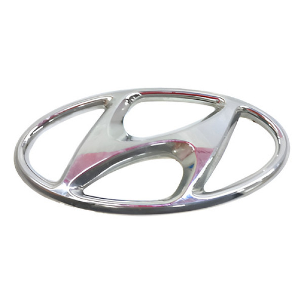 Emblema Traseiro Hyundai Hb20 2015 Hatch   Prata