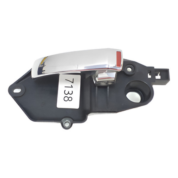 Maçaneta Interna Dianteira Esquerda Fiat 500 2012 Cx1030 Preto Dianteira