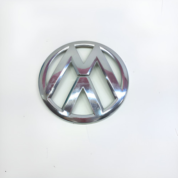 Emblema Símbolo Volkswagen Tampa Traseira Up 2015   Prata