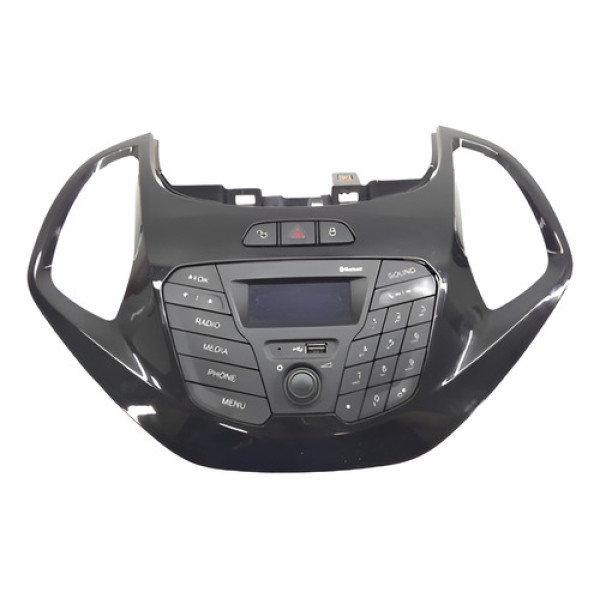 Painel Comando Rádio Botão Alerta Ford Ka 2018  Preto