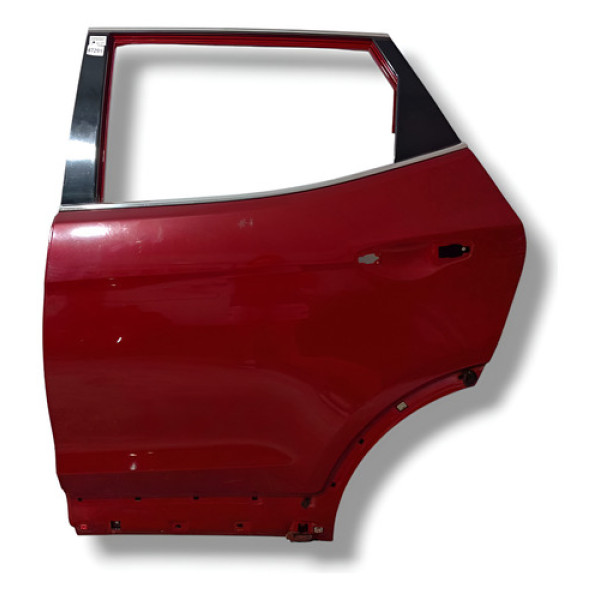 Porta Traseira Esquerda Hyundai Santa Fé 2013 Traseira Esquerda Vermelho