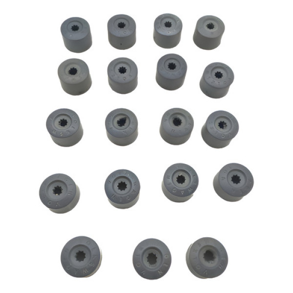 Kit Capa Parafuso Roda Vw Tcross 2021 19 Unidades Cx2056 Preto