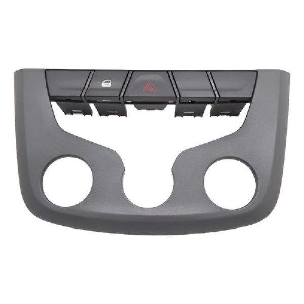 Botão Pisca Alerta Moldura Comando A/c Agile 2010   Preto