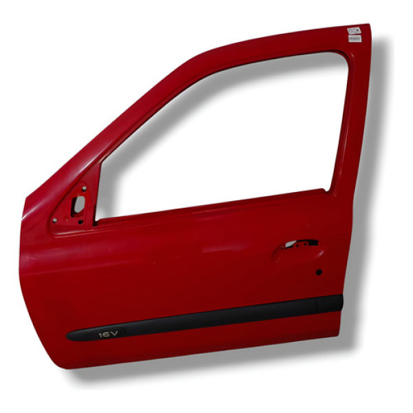 Porta Dianteira Esquerda Renault Clio 2004 2005 2006 2012 Dianteira Esquerda Vermelho