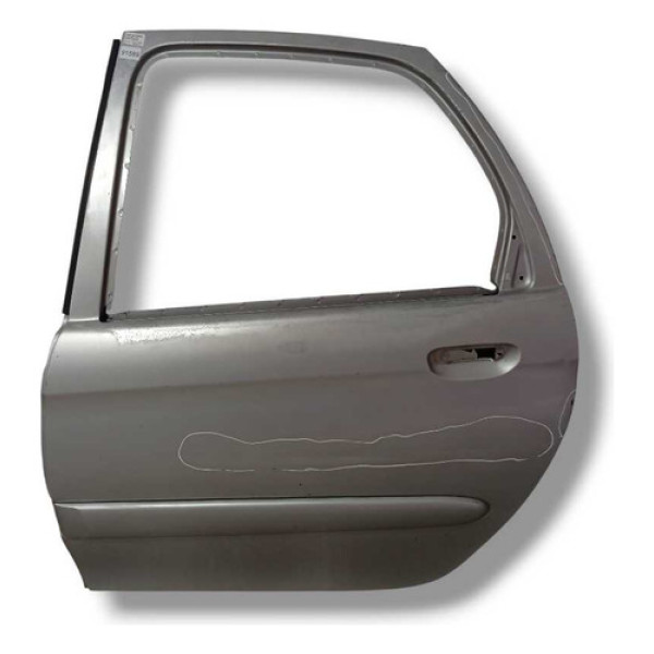 Porta Traseira Esquerda Citroen Xsara Picasso 2002 C/detalhe Traseira Esquerda Prateado