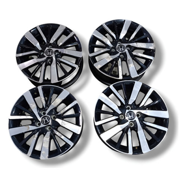 Jogo Rodas De Liga R16 Honda City 2023 C/detalhes Prata