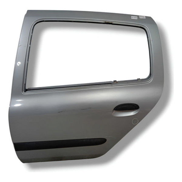 Porta Traseira Esquerda Renault Clio 2005 C/detalhe Traseira Esquerda Prateado