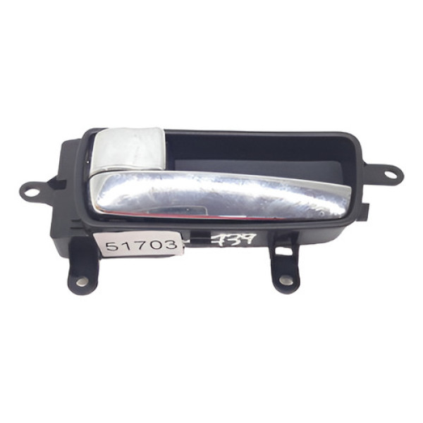 Maçaneta Interna Porta Dianteira Esquerda Sentra 2019 Cx739 Prata Dianteira