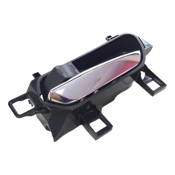 Maçaneta Interna Porta Traseira Esquerda Kicks 2020 Cx1004 Prateado Traseira